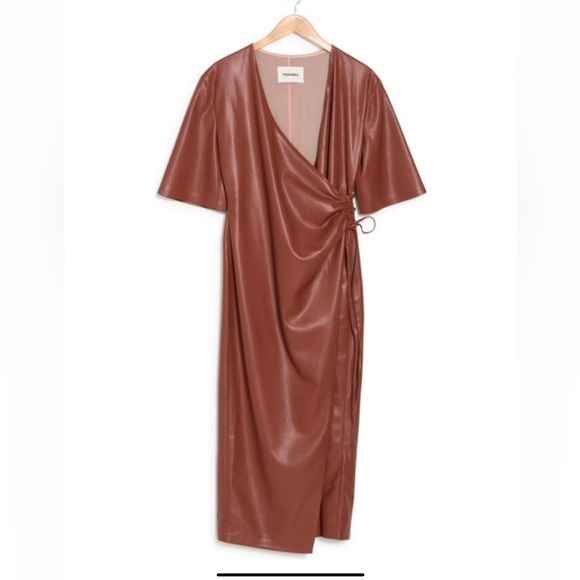 Nanushka Dresses & Skirts - Nanushka HELISA BRICK VEGAN LEATHER